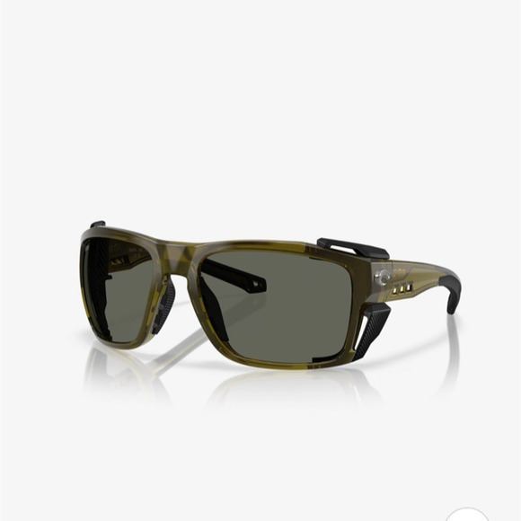 Costa Del Mar King Tide 8 Sunglasses Black/GREEN MIRROR 06S9111 580 Polarized - Picture 1 of 7